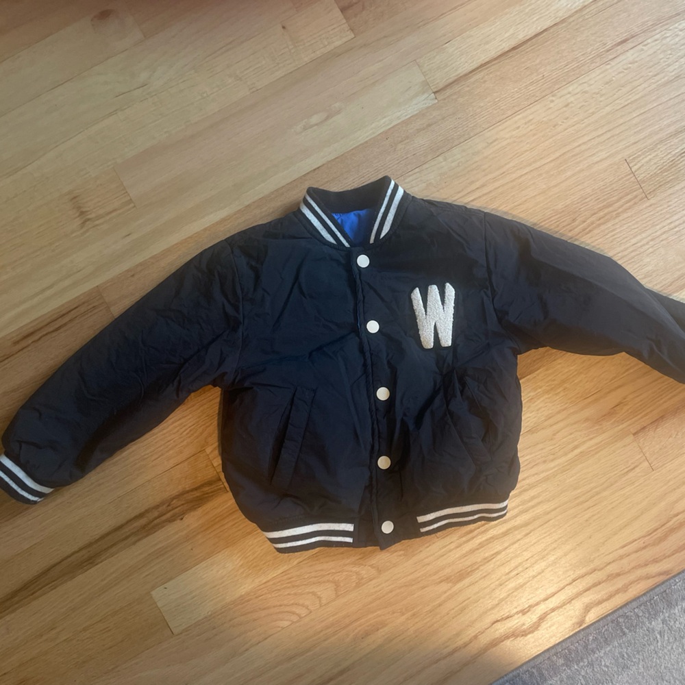 BOYZ ZARA REVERSIBLE BOMBER JACKET SIZE 3-4